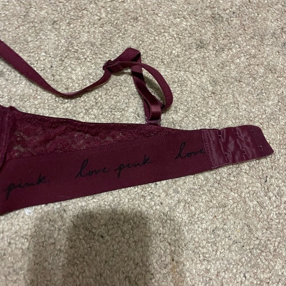 Victoria’s Secret PINK Maroon bra size 32B - Picture 3 of 7
